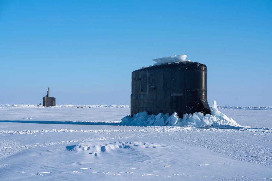 USS CT and Hartford in arctic