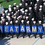 Corps of Midshipmen during Council attendance at an Army Navy game in Philadelphia