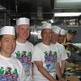 Council volunteers helping to serve lunch onboard Churchill during a recent fleet week in NYC