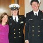 Graduating senior CPO Davidson with his parents